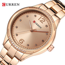 CURREN 9003 Brand Fashion Dress Quartz Ladies Watch Crystals Full Steel Women's Wristwatches Women Gifts Clock Relogio Feminino